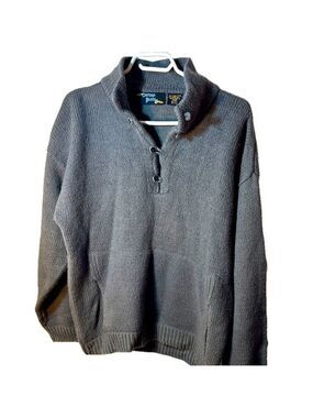Oxford Blues Gray Knit wool and cotton blend men's Sweater size XL